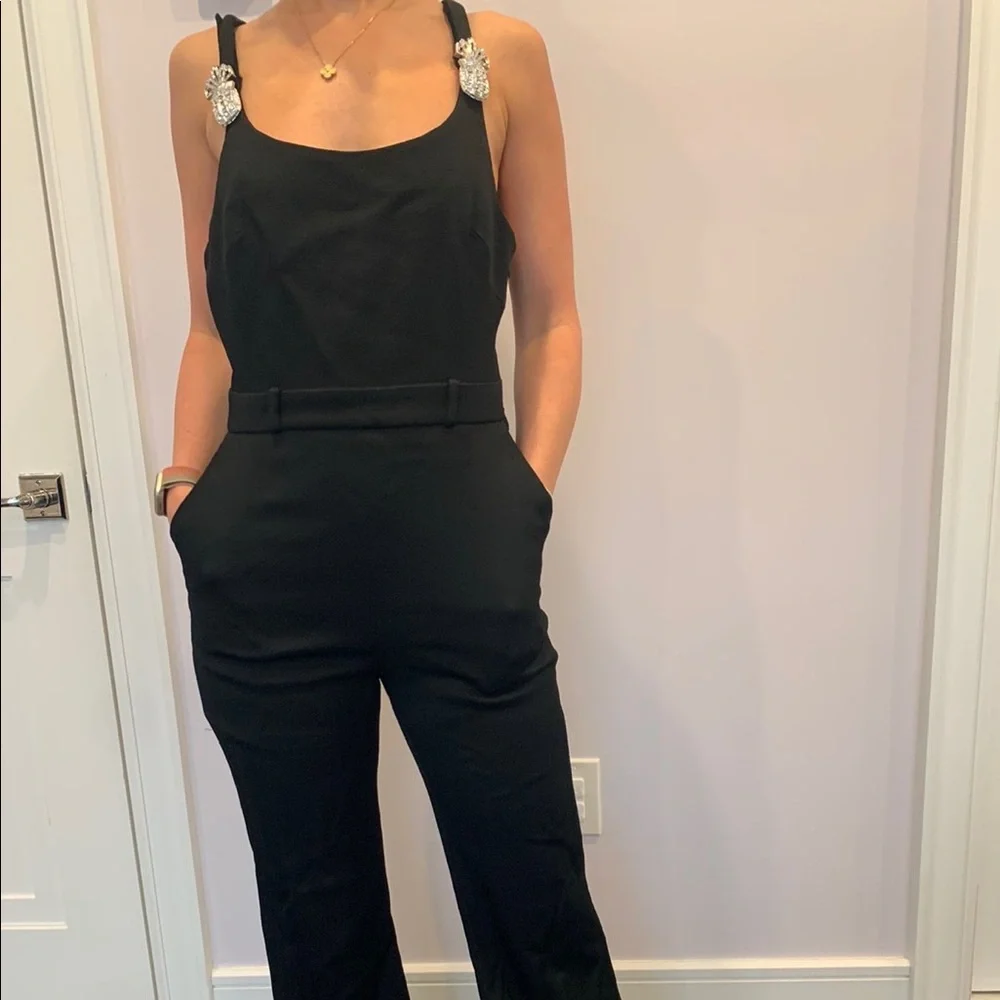 Black jumpsuit by Brandon Maxwell - Picture 1 of 8